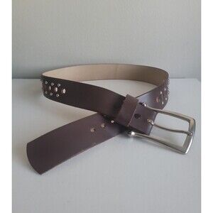 Fife & Drum Chocolate Brown Leather Belt Sz 36 Grunge Steampunk Rodeo Bohemian